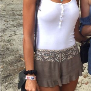 Boutique Shorts- S - Olive Green